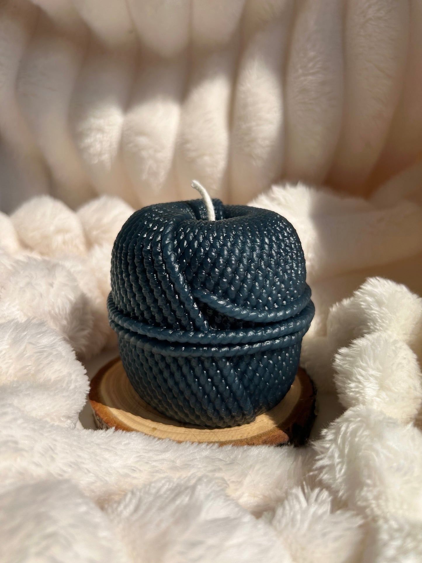Cozy Yarn Candle