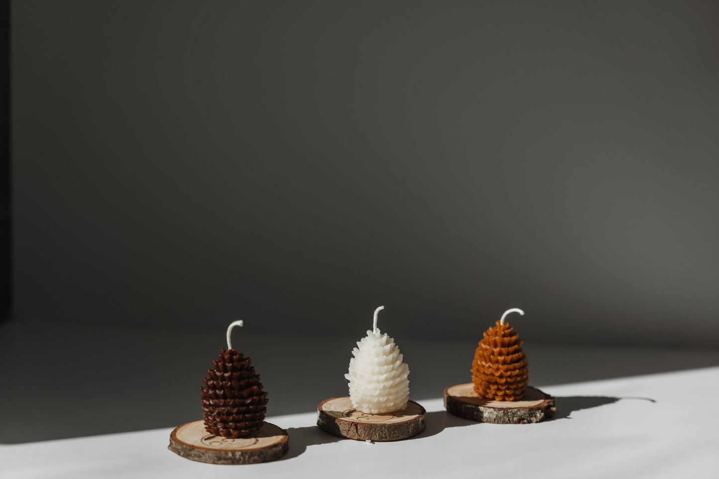 Natural Blend - Pinecone Trio Candles