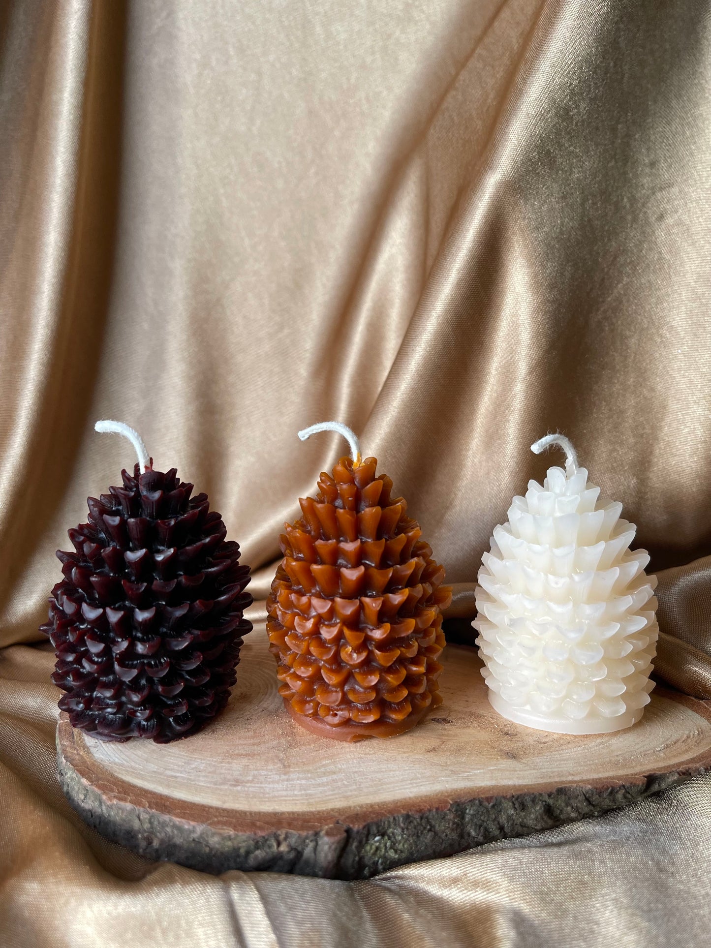 Natural Blend - Pinecone Trio Candles