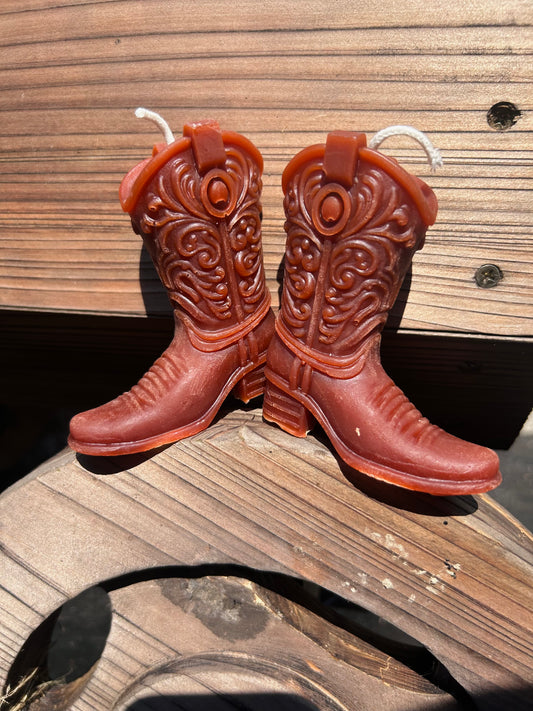 Rustic Boots Candles